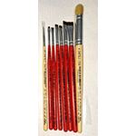 Kit de Pincéis Castelo Para Pintura em Tecido (8 Pincéis)