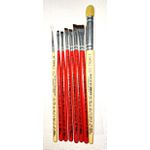 Kit de Pincéis Castelo Para Pintura em Tecido (8 Pincéis)