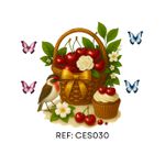 Adesivos Termocolantes Para Tecido Cestas (Escolha as opções que deseja) 