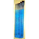  Kit de Pincéis Macios Castelo Para Pintura em Tecido (6 Pincéis)