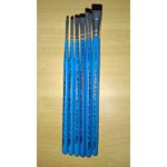 Kit de Pincéis Macios Castelo Para Pintura em Tecido (6 Pincéis)