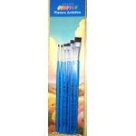  Kit de Pincéis Macios Castelo Para Pintura em Tecido (6 Pincéis)