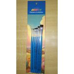 Kit de Pincéis Macios Castelo Para Pintura em Tecido (6 Pincéis)