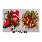 Adesivos Termocolantes Para Tecido Arranjos de Natal (Escolha as opções que deseja)