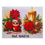Adesivos Termocolantes Para Tecido Arranjos de Natal (Escolha as opções que deseja)