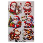 Adesivos Termocolantes Para Tecido Arranjos de Natal (Escolha as opções que deseja)