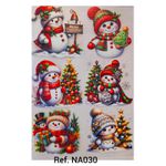 Adesivos Termocolantes Para Tecido Arranjos de Natal (Escolha as opções que deseja)