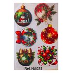 Adesivos Termocolantes Para Tecido Arranjos de Natal (Escolha as opções que deseja)