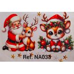 Adesivos Termocolantes Para Tecido Arranjos de Natal (Escolha as opções que deseja)