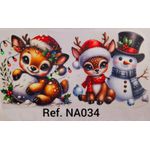 Adesivos Termocolantes Para Tecido Arranjos de Natal (Escolha as opções que deseja)