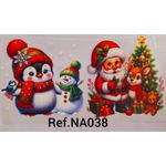 Adesivos Termocolantes Para Tecido Arranjos de Natal (Escolha as opções que deseja)