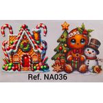 Adesivos Termocolantes Para Tecido Arranjos de Natal (Escolha as opções que deseja)