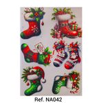 Adesivos Termocolantes Para Tecido Arranjos de Natal (Escolha as opções que deseja)