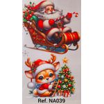 Adesivos Termocolantes Para Tecido Arranjos de Natal (Escolha as opções que deseja)