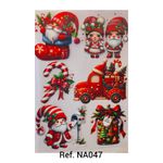 Adesivos Termocolantes Para Tecido Arranjos de Natal (Escolha as opções que deseja)