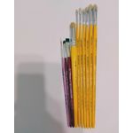 Kit de Pincéis CONDOR Para Pintura em Tecido Completo Cortados e Lixados (10 Pincéis)
