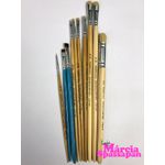 Kit de Pincéis Para Pintura em Tecido Completo Coleção Márcia Spassapan (Com 10 Pincéis) 