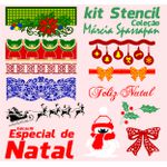 Kit Stencil Coleção Márcia Spassapan | Natal - Edição 18