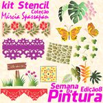 Kit Stencil Coleção Márcia Spassapan | Semana Da Pintura - Edição 8