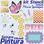 Kit Stencil Coleção Márcia Spassapan | Semana Da Pintura - Edição 6