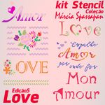 Kit Stencil Coleção Márcia Spassapan | Love - Edição 5