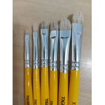 Kit de Pincéis Tigre Para Pintura em Tecido Cortados e Lixados (6 pinceis)