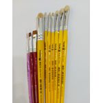 Kit de Pincéis Tigre Para Pintura em Tecido Completo Cortados e Lixados (10 Pincéis)