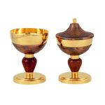 Conjunto Cálice e Cibório - Pé Tampa de Cobre