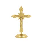 Crucifixo de Mesa Dourado 28x20cm