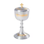 Cibório - Detalhe Uva Cromado 20,5x8,6cm