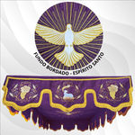 Pálio De Procissão Roxo 4 Ou 6 Hastes - Pallium Roxo