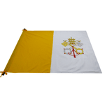 Bandeira Do Vaticano Bordada 1,00X1,30