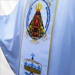 Casula De Nossa Senhora Aparecida Com Galão Bordado