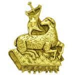 Aplique Cordeiro C/ Bíblia - Pequeno