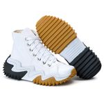 Tênis Bota D'Flora Run Cano Médio Branco