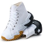 Tênis Bota D'Flora Run Cano Médio Branco