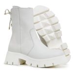 Bota Coturno Cadarço Cano Alto Off White 15004