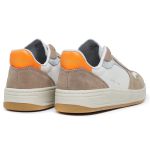 Tênis Casual Vicky Feminino em Couro 6011 Laranja