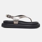 Sandalia Papete Feminina Betina Ouro Light