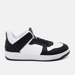 Tênis Jade Sneaker Feminino em Couro Preto e Branco 120