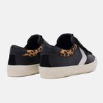 Tênis Casual Feminino Lumini Preto Onça