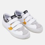 Tênis Casual Feminino Lumini Branco Zebra