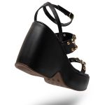 Sandalia Feminina Anabela Alta 182172 Preto
