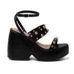 Sandalia Feminina Anabela Alta 182172 Preto