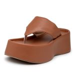 Papete Flat Feminina em Napa Caramelo 5100