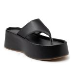 Papete Flat Feminina em Napa Preto 5100