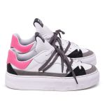 Tênis Raika Sneaker Feminino em Couro Rosa 127