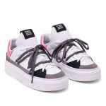 Tênis Raika Sneaker Feminino em Couro Rosa 127