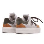 Tênis Raika Sneaker Feminino em Couro Camel 128