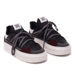 Tênis Raika Sneaker Feminino em Couro Preto 130